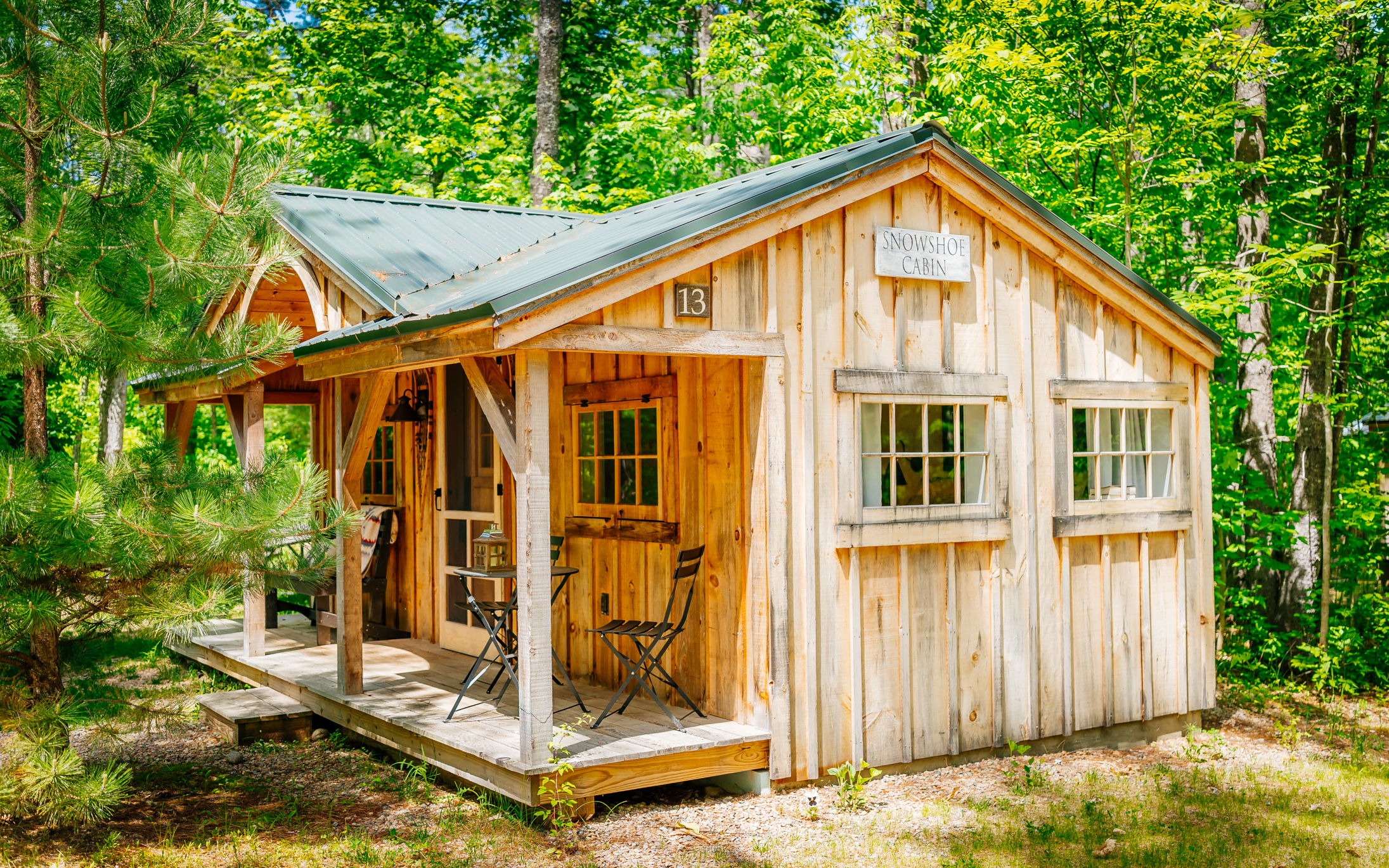 Handcrafted Snowshoe Cabin in Bartlett NH
